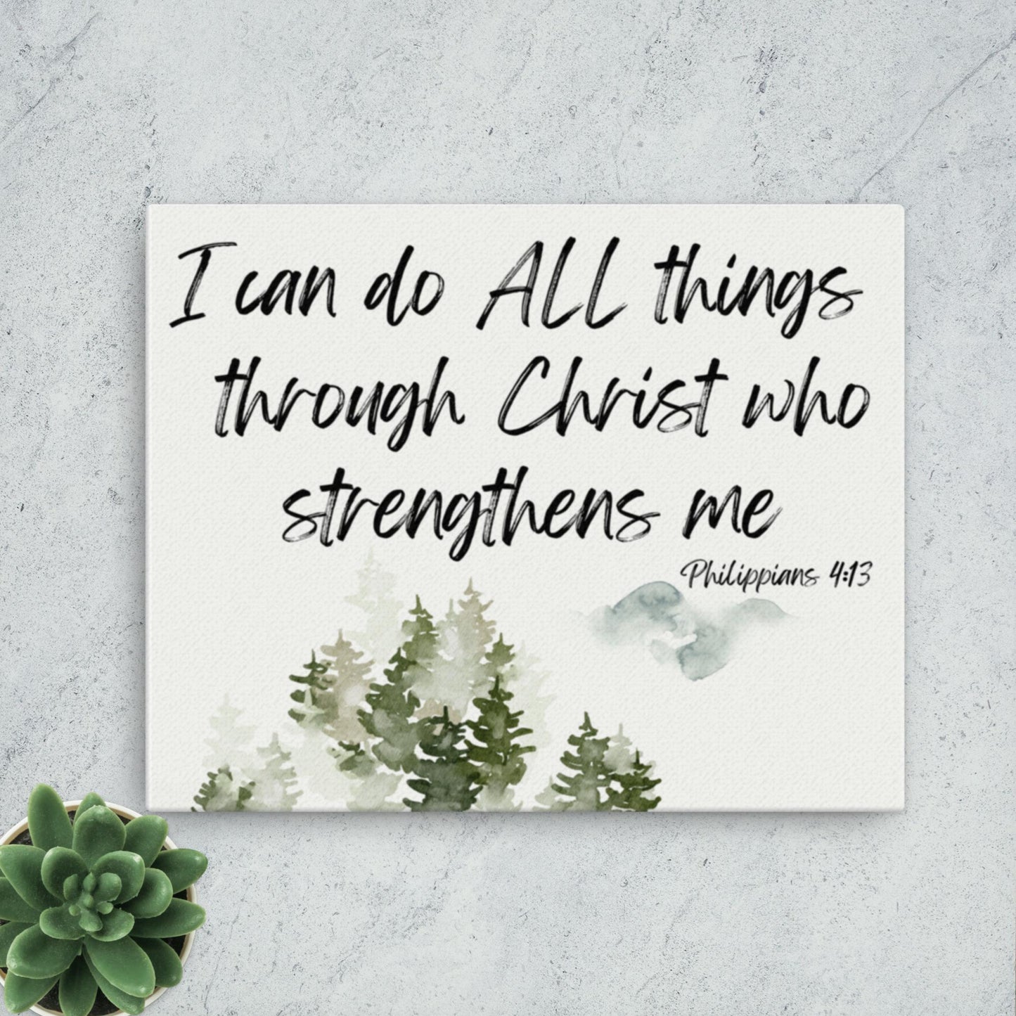I can do ALL things - 16x20 Canvas